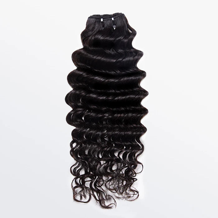 Raw Vietnam Hair Bundles Deep Wavy - #1B Natural Black