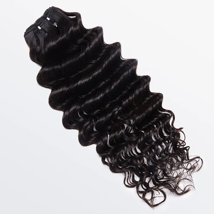 Raw Vietnam Hair Bundles Deep Wavy - #1B Natural Black