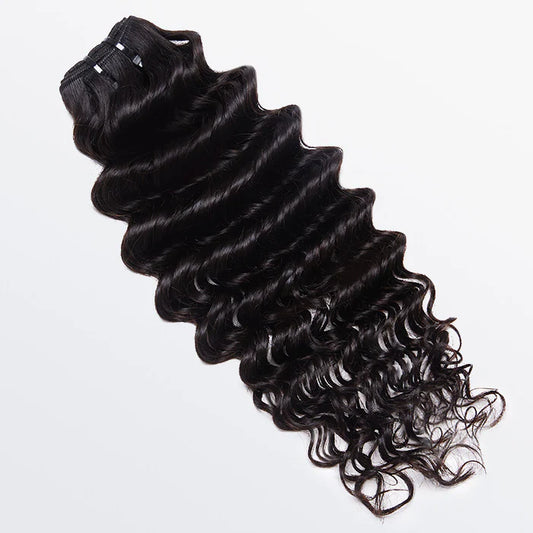 Raw Vietnam Hair Bundles Deep Wavy - #1B Natural Black